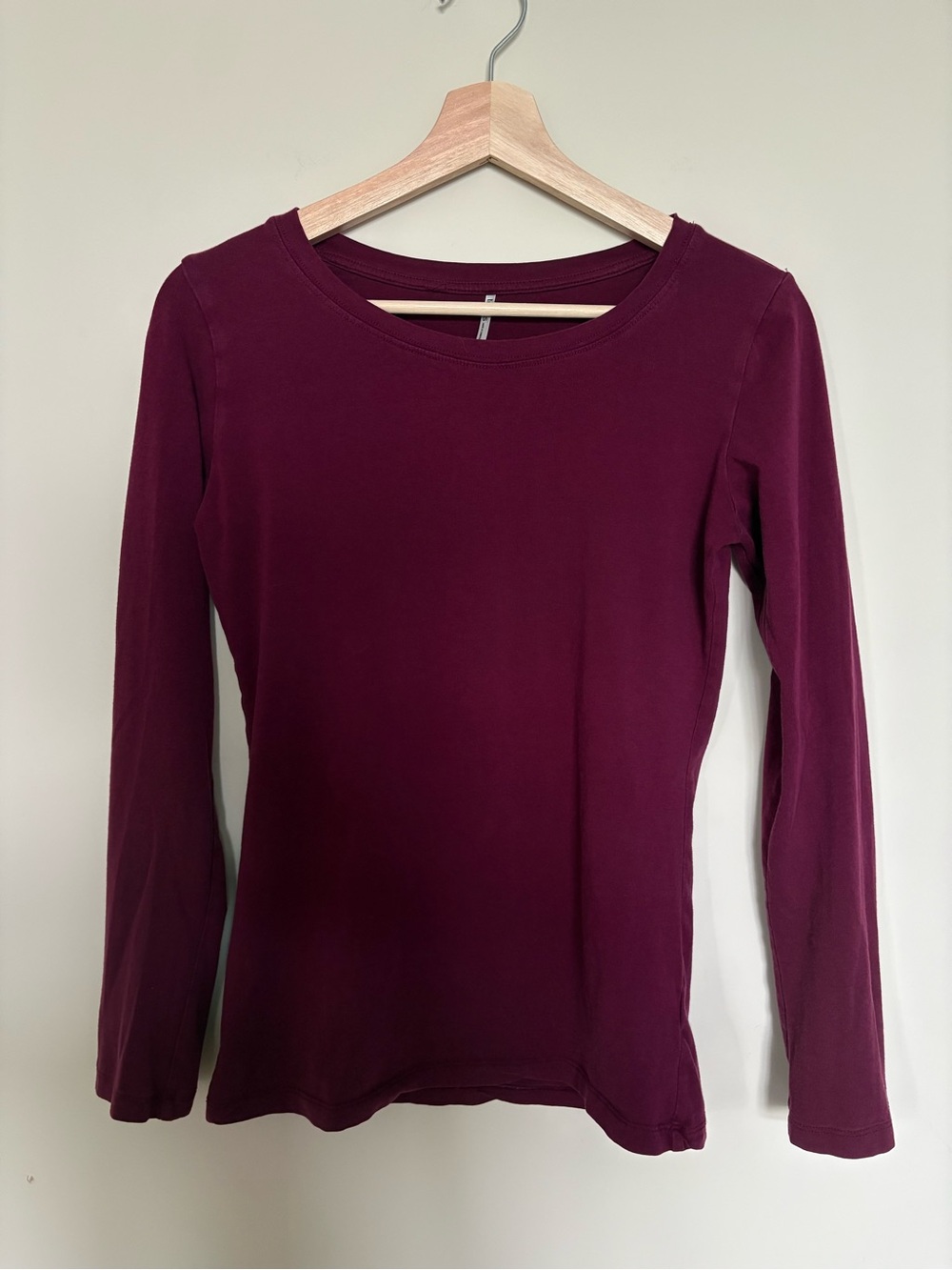 Burgundy Long-Sleeve Top